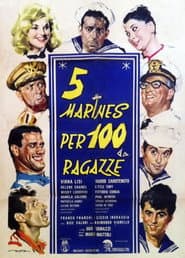 5 marines per 100 ragazze poster