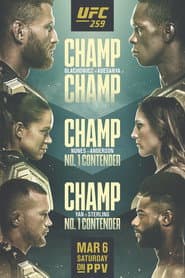 UFC 259: Blachowicz vs. Adesanya poster